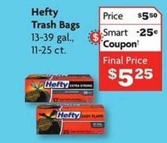 Family Dollar Hefty trash bags offer