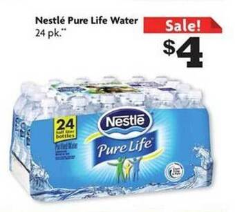 Family Dollar Nestlé pure life water offer