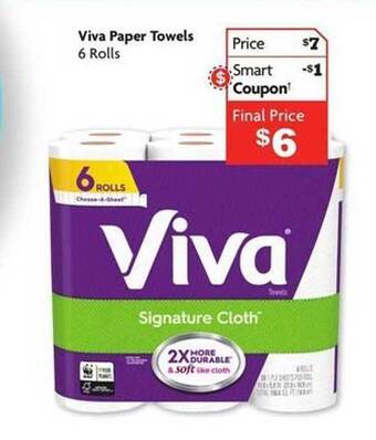Family Dollar Viva paper towels offer