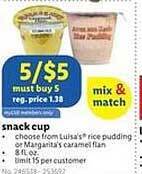 Lidl Snack cup offer