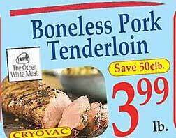 Market Basket Boneless pork tenderloin offer