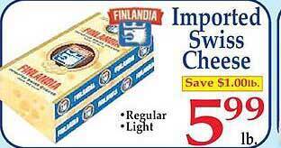 Market Basket Imported swiss cheese offer