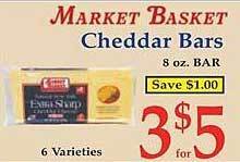 Market Basket Market basket cheddar bars offer
