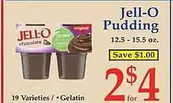 Market Basket Jello pudding offer