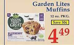 Market Basket Garden lites muffins offer