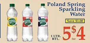 Market Basket Poland spring sparkling water offer
