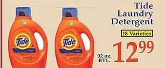 Market Basket Tide laundry detergent offer