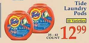 Market Basket Tide laundry pods offer