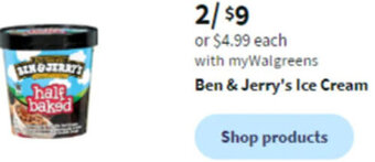 Walgreens Ben & Jerry's Ice Cream offer