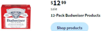Walgreens 12-Pack Budweiser Products offer