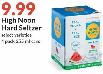Hy-Vee High Noon Hard Seltzer 4 Pack 355ml Cans offer
