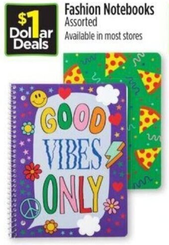 Dollar General Fashion Notebooks offer