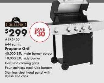 Valu Home Centers Grillpro propane grill offer