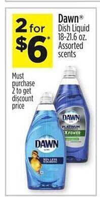 Dollar General Dawn dish liquid offer