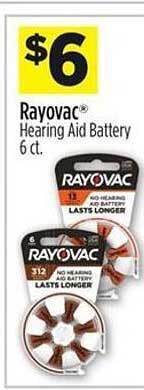 Dollar General Rayovac hearing aid battery offer