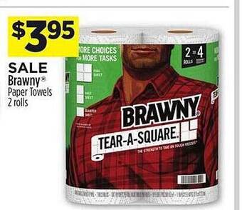Dollar General Brawny paper towels offer