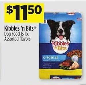 Dollar General Kibbles 'n bits dog food assorted flavors offer