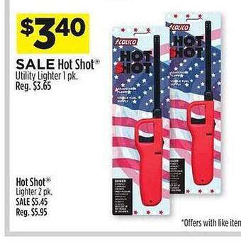 Dollar General Hot shot utility lighter offer
