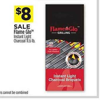 Dollar General Flame glo instant light charcoal offer