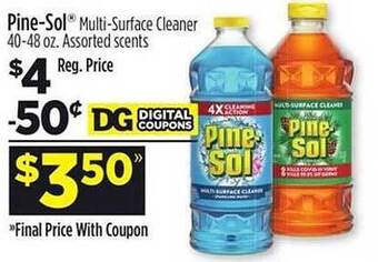 Dollar General Pine-sol multi-surface cleaner offer