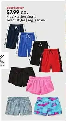 JC Penney Kids' xersion shorts select styles offer
