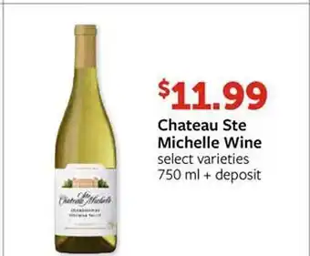 Fareway Chateau ste michelle wine select varieties offer