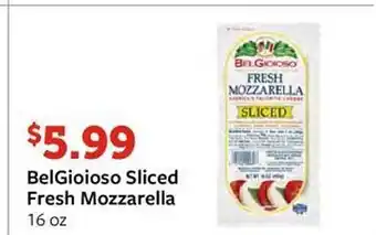 Fareway Belgioioso sliced fresh mozzarella offer