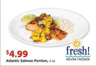 Fareway Atlantic salmon portion offer