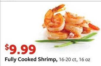 Fareway Fully cooked shrimp offer