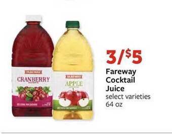 Fareway Fareway cocktail juice offer