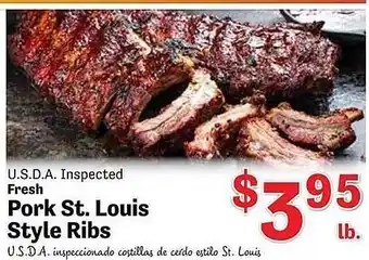 Pork st louis style ribs