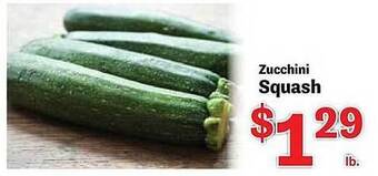 Food Depot Zucchini squash offer