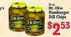 Food Depot Mt olive hamburger dill chips offer