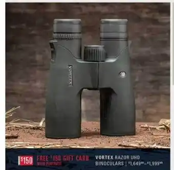 Scheels Vortex razor uhd binoculars offer
