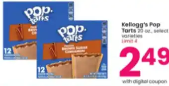 Albertsons Kellogg's Pop Tarts 20 oz. offer