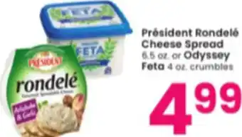 Albertsons Cheese Spread 6.5 oz. or Odyssey Feta 4 oz. offer