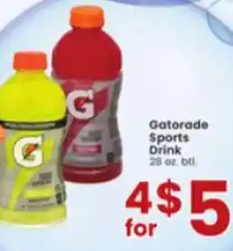 Albertsons Gatorade Sports Drink 28 Oz. offer