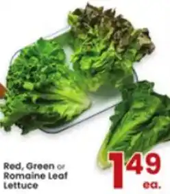 Albertsons Red, Green or Romaine Leaf Lettuce offer