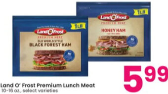 Albertsons Land O' Frost Premium Lunch Meat 10-16 oz. offer