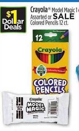Dollar General Crayola model magic or colored pencils offer