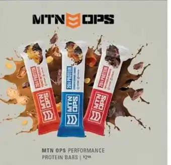 Scheels Mtn ops performance protein bars offer