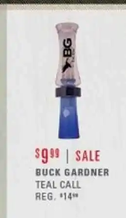 Buck gardner teal call