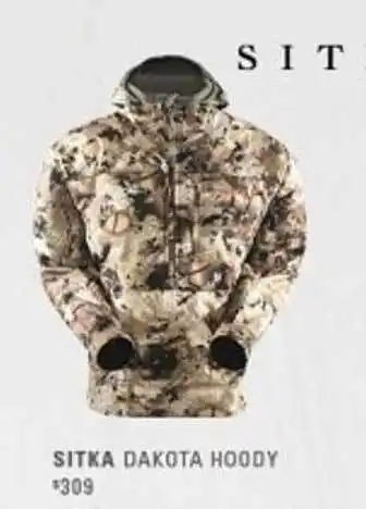 Scheels Sitka dakota hoody offer