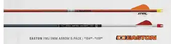 Scheels Easton fmj 5mm arrow 6-pack offer
