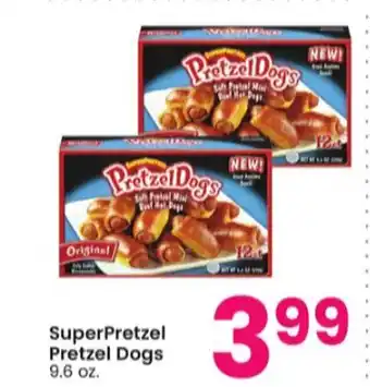 Albertsons Superpretzel pretzel dogs offer