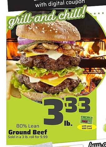 County Market Ground beef offer