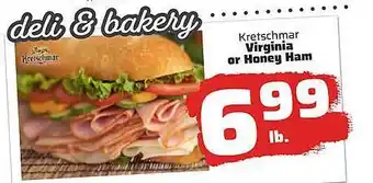 County Market Virginia or honey ham offer