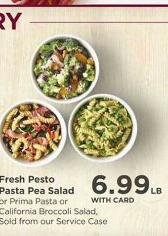 QFC Fresh pesto pasta pea salad offer