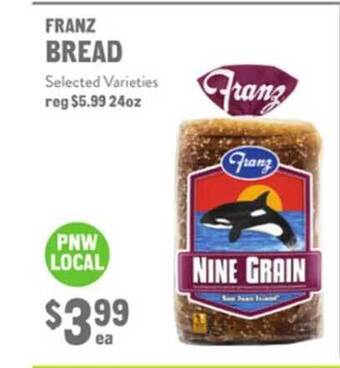 New Seasons Market Franz bread offer