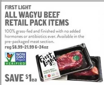 New Seasons Market First light all wagyu beef retail pack items offer